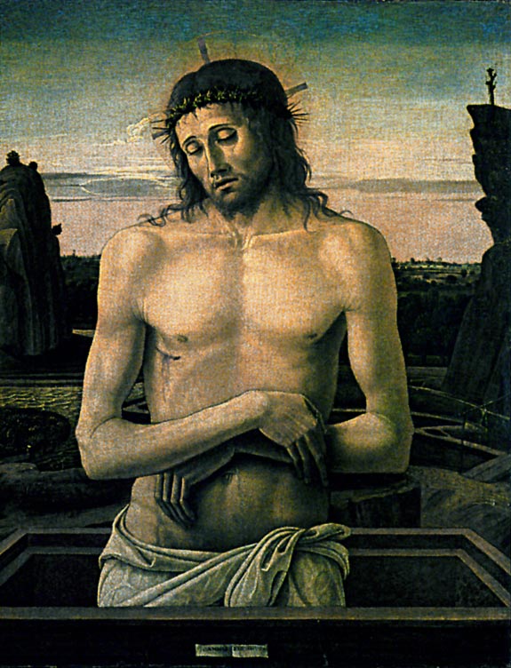 Photo:  Giovanni Bellini, Imago Pietatis, ca. 1460